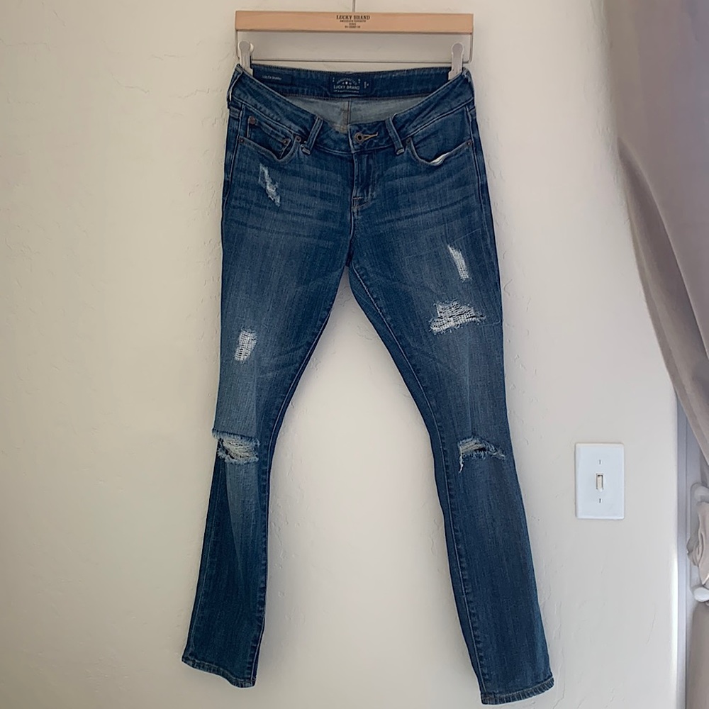 Lucky Brand Lolita Skinny Distressed Wash